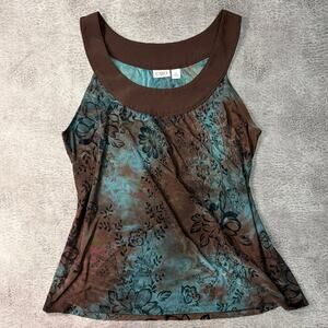 Cato Floral Tie Dye Tank Top